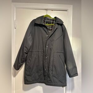 Vintage 80s Men’s London Fog Sz: 44L Maincoat Jacket. Plaid Fleece Lined.